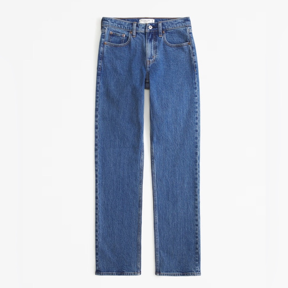 Abercrombie & Fitch Mid Rise 90’s Straight Jean Petite